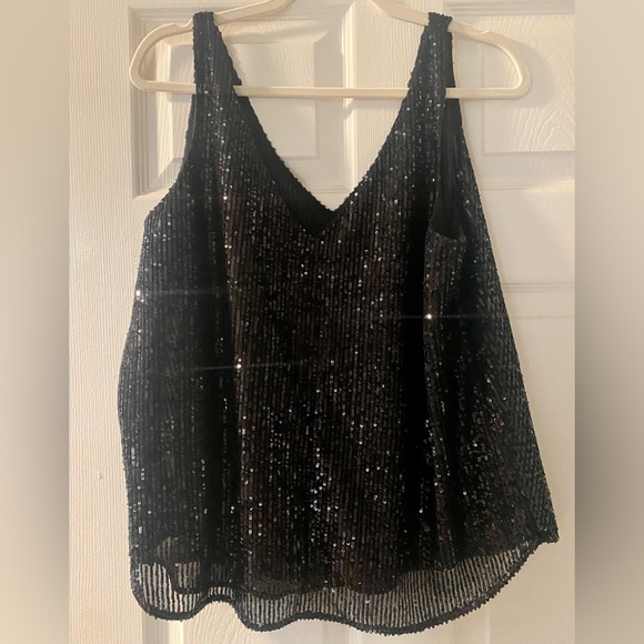 Black Sequence top from Ann Taylor LOFT - Picture 1 of 2